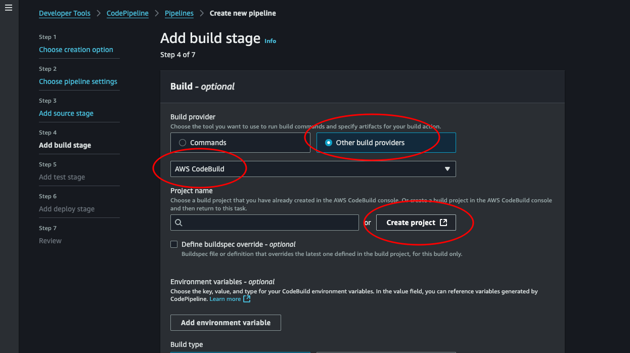 Build stage 1