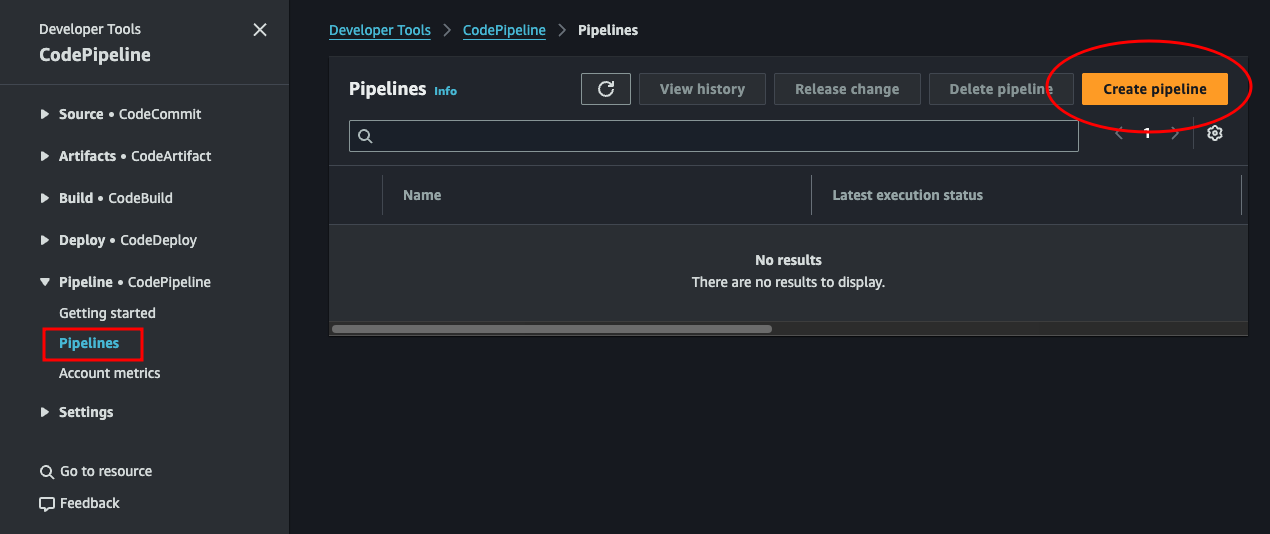 Create pipeline