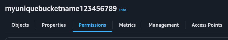 permissions tab